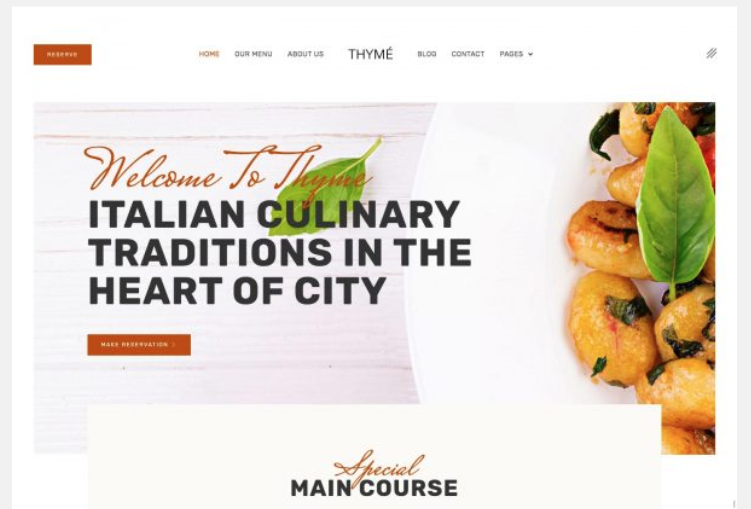 Landingpage  Nhà hàng Ý – R205
