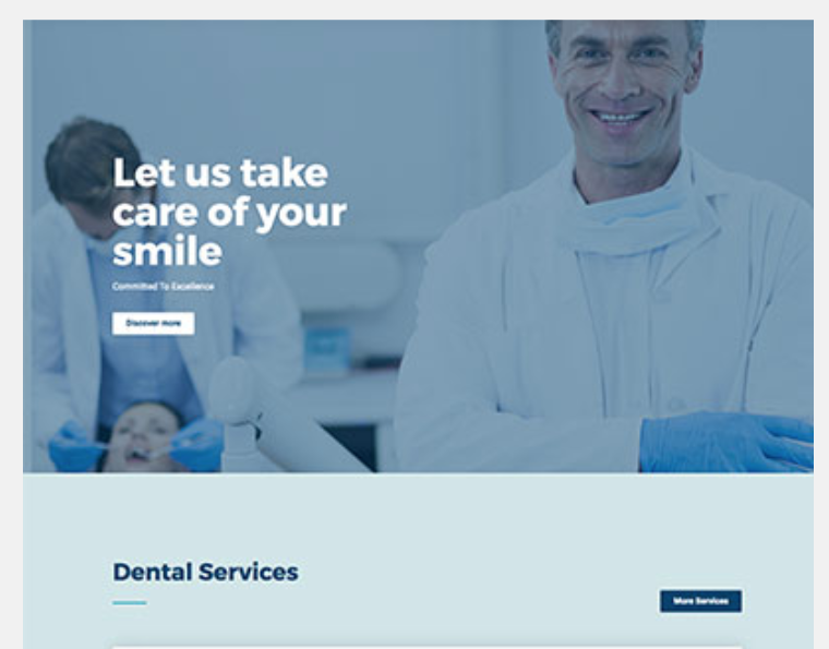 Landingpage Dịch vụ chăm sóc và bảo vệ răng miệng – M004
