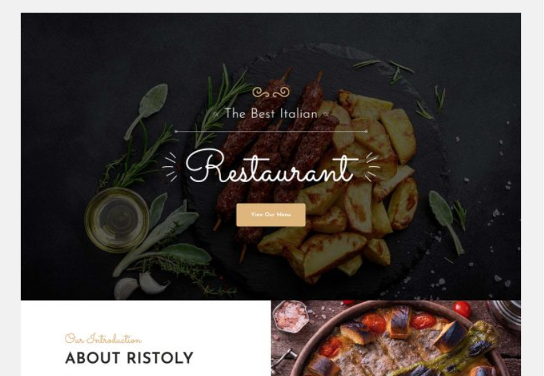 Landingpage Nhà hàng Ý tuyệt nhất – R203